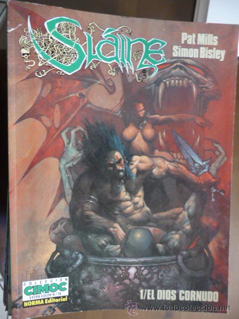 C&oacute;mics: SLAINE. EL DIOS CORNUDO. PAT MILLS Y SIMON BISLEY. NORMA - Foto 1