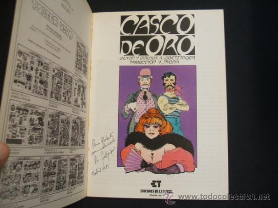 C&oacute;mics: CASCO DE ORO - EDICIONES LA TORRE - CON DEDICATORIA DE ANNIE GOETZINGER - - Foto 2