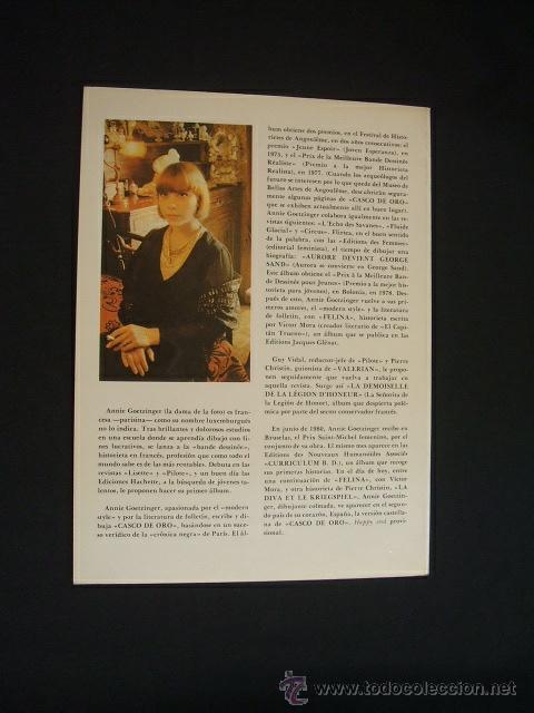 C&oacute;mics: CASCO DE ORO - EDICIONES LA TORRE - CON DEDICATORIA DE ANNIE GOETZINGER - - Foto 7