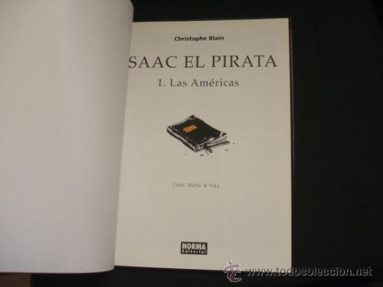 C&oacute;mics: ISAAC EL PIRATA - 1. LAS AMERICAS - CHRISTOPHE BLAIN - NORMA - - Foto 2