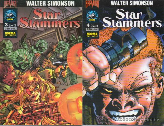 C&oacute;mics: LOTE DE 2 COMICS : STAR SLAMMERS N&ordm; 3 Y N&ordm; 4 NORMA ( WALTER SIMONSON ) - Foto 1