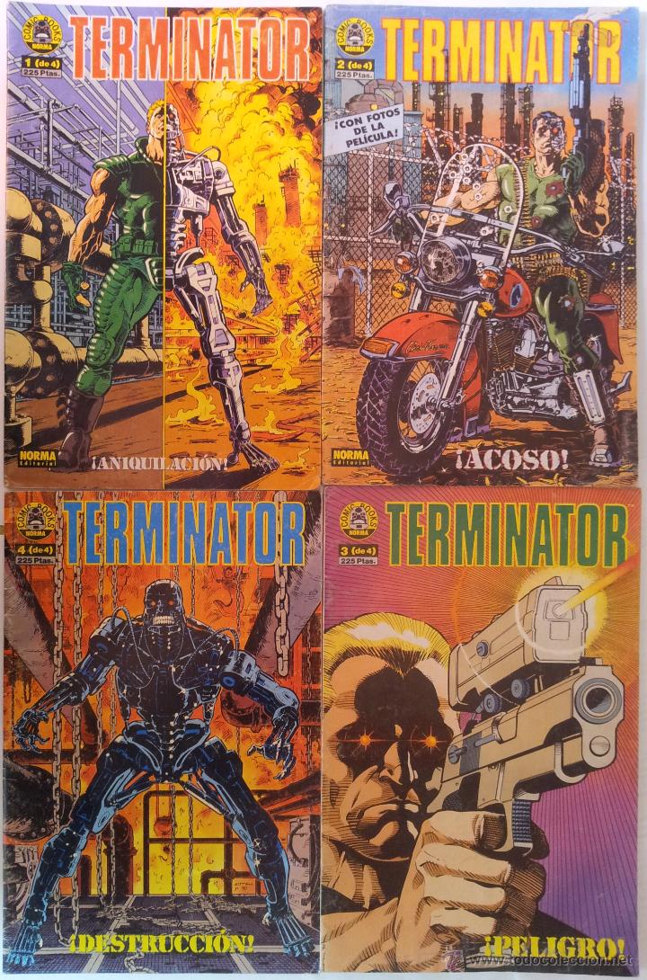 Comics : TERMINATOR, SERIE COMPLETA DE 4 N&ordm;s. NORMA 1991.