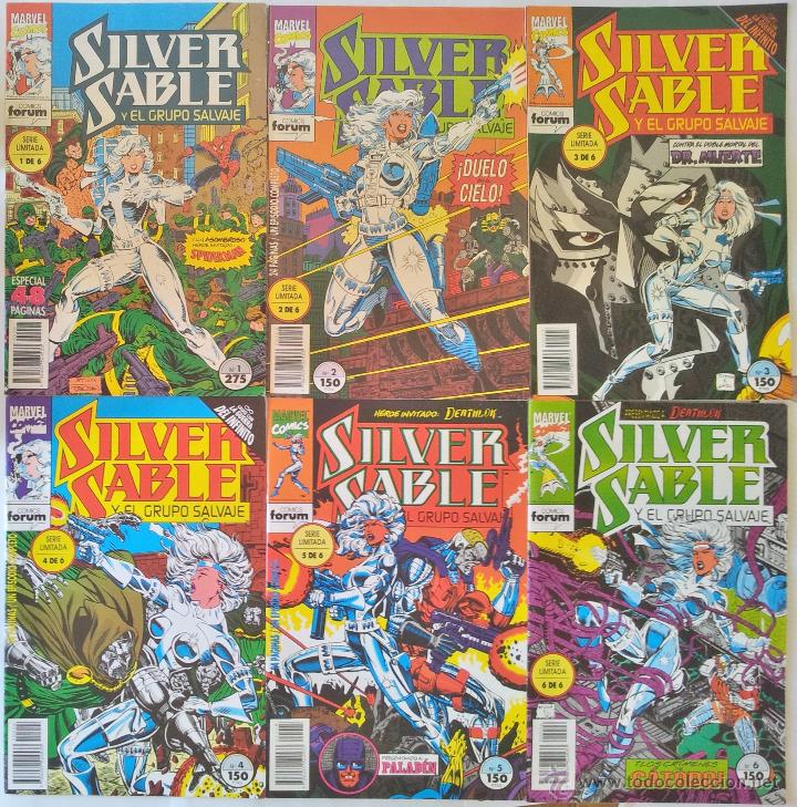 Comics : SIVER SABLE Y EL GRUPO SALVAJE, SERIE COMPLETA DE 6 N&ordm;s. FORUM 1993.