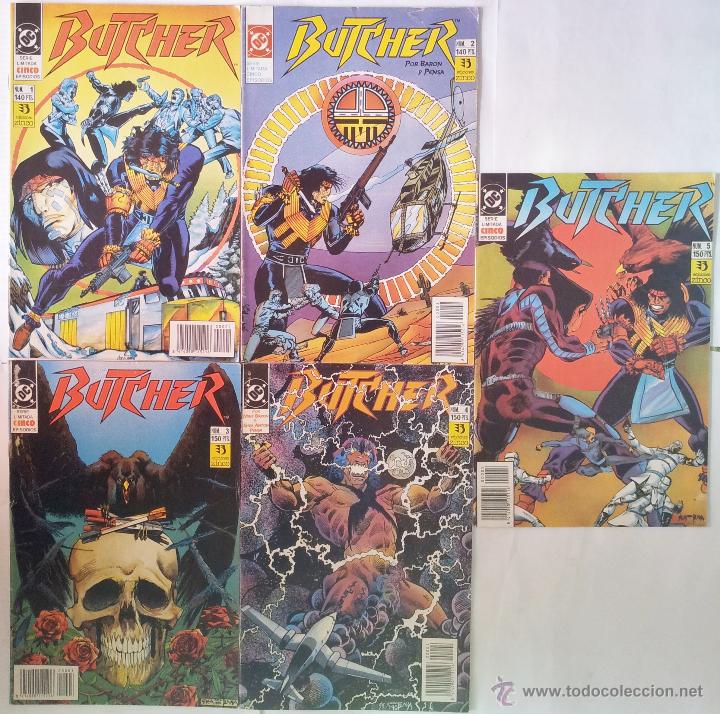 Comics : BUTCHER, SERIE COMPLETA DE 5 N&ordm;s. EDICIONES ZINCO 1991.