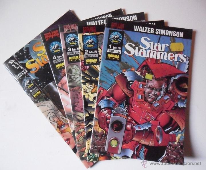 C&oacute;mics: STAR SLAMMERS COLECCI&Oacute;N COMPLETA DE 5 N&Uacute;MEROS . WALTER SIMONSON - Foto 1