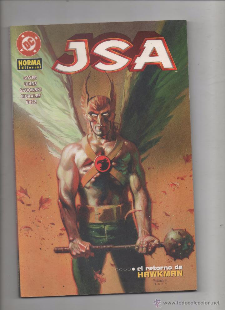 C&oacute;mics: JSA &ndash; EL RETORNO DE HAWKMAN &ndash; NORMA . 2005 .da - Foto 1
