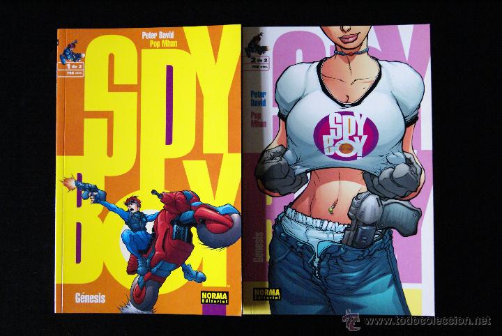 C&oacute;mics: Spy Boy G&eacute;nesis de Peter David y Pop Mhan. 2 N&ordm;s, Completa. Nuevos. Norma, 2000. - Foto 1