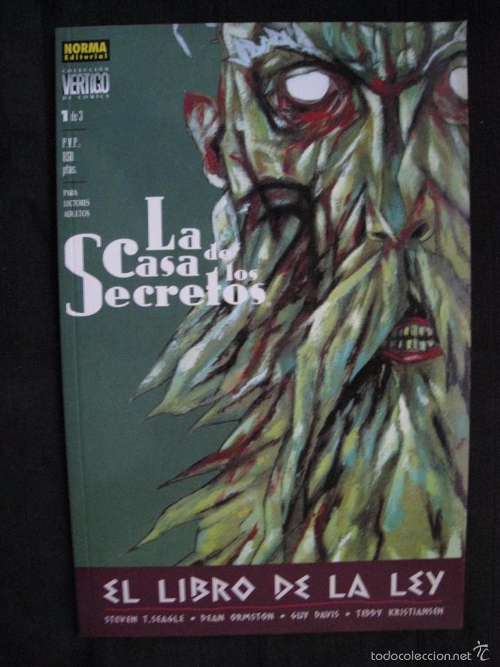 C&oacute;mics: LA CASA DE LOS SECRETOS - N&ordm; 1 DE 3 - EL LIBRO DE LA LEY - NORMA. - Foto 1