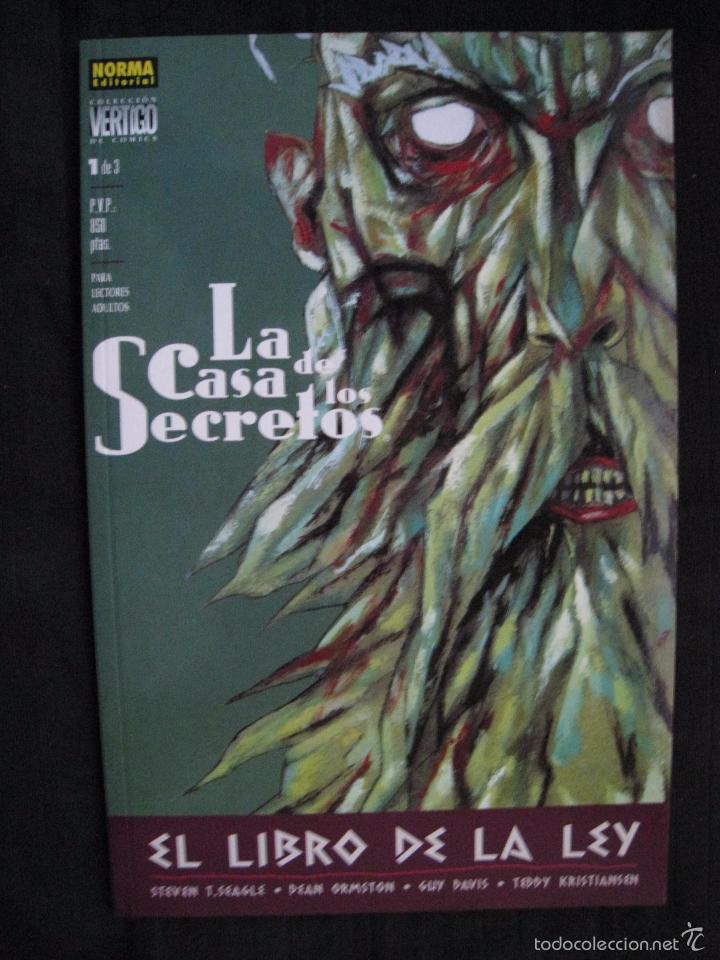 C&oacute;mics: LA CASA DE LOS SECRETOS - N&ordm; 1 DE 3 - EL LIBRO DE LA LEY - NORMA. - Foto 2