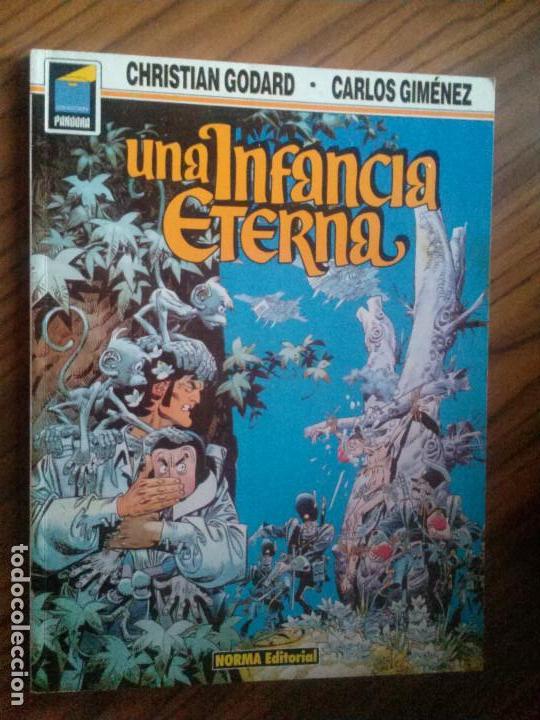C&oacute;mics: UNA INFANCIA ETERNA. CHRISTIAN GODARD. CARLOS GIMENEZ. NORMA EDITORIAL. BUEN ESTADO. R&Uacute;STICA. E7 3