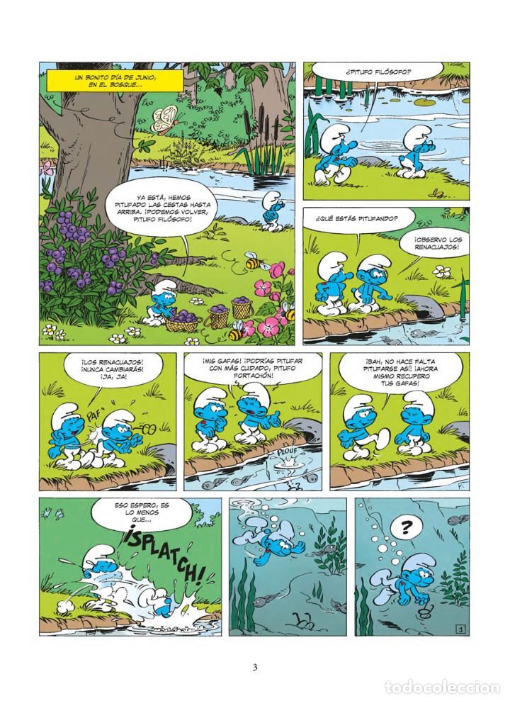 C&oacute;mics: C&oacute;mics. LOS PITUFOS 35. LOS PITUFOS Y EL MEDIO GENIO - Estudio Peyo (Carton&eacute;) - Foto 2
