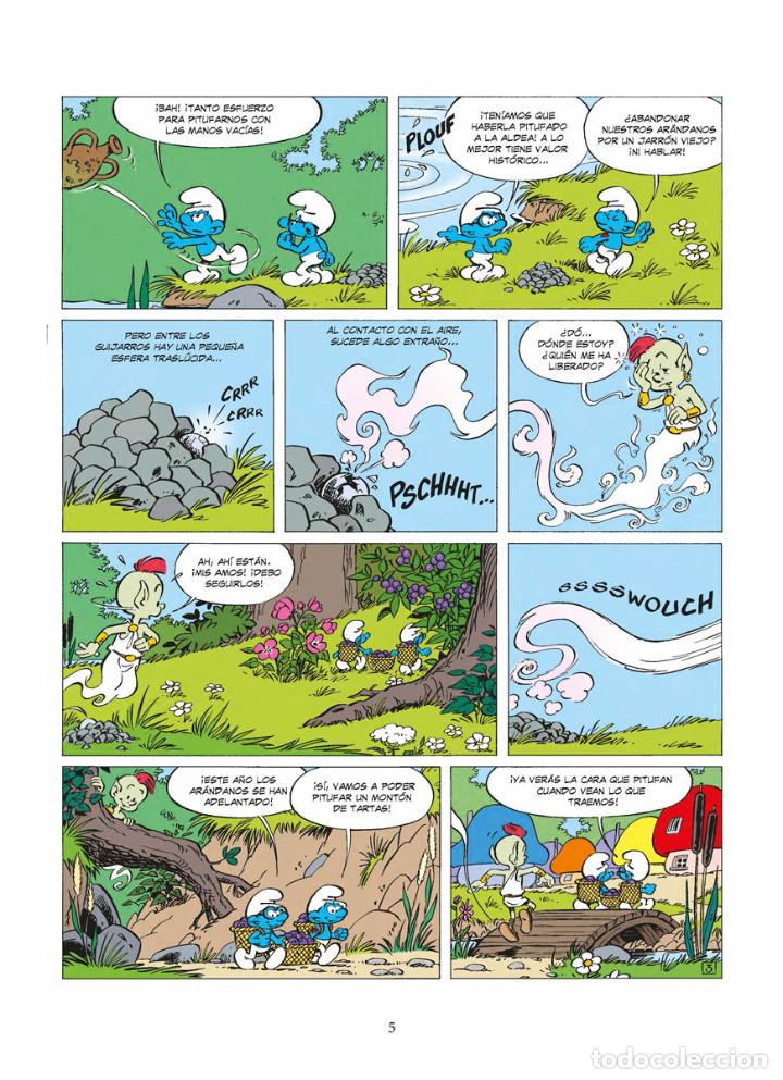 C&oacute;mics: C&oacute;mics. LOS PITUFOS 35. LOS PITUFOS Y EL MEDIO GENIO - Estudio Peyo (Carton&eacute;) - Foto 4