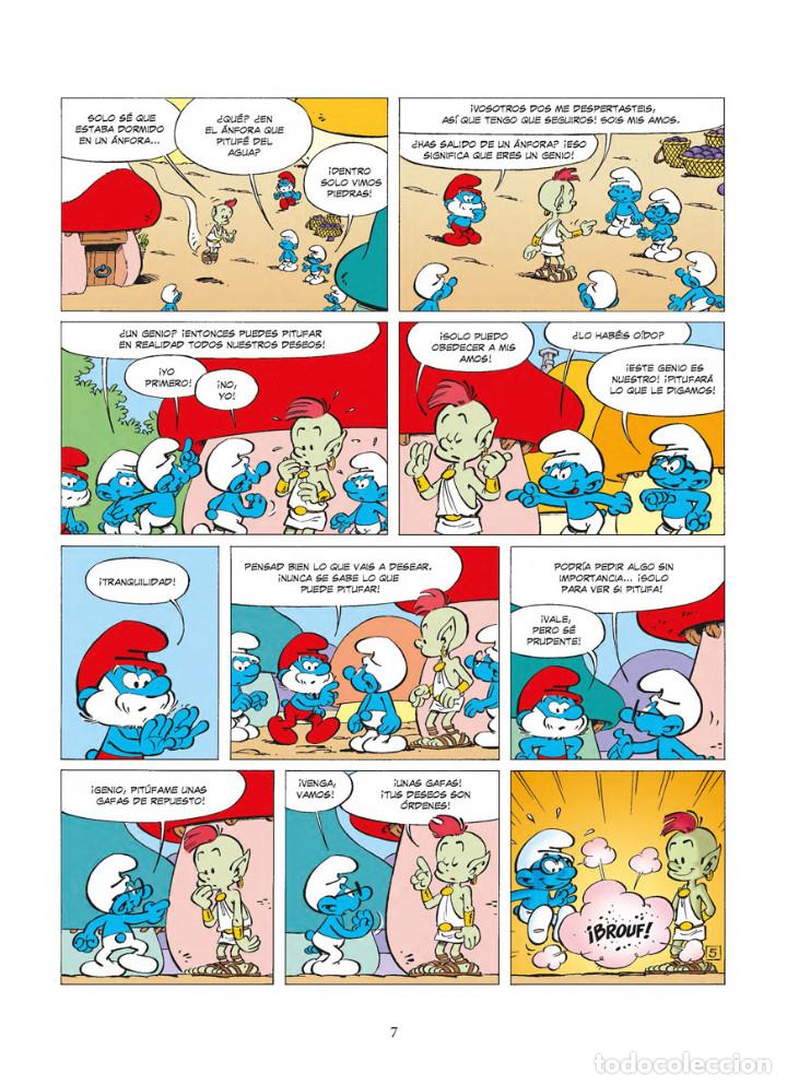 C&oacute;mics: C&oacute;mics. LOS PITUFOS 35. LOS PITUFOS Y EL MEDIO GENIO - Estudio Peyo (Carton&eacute;) - Foto 6