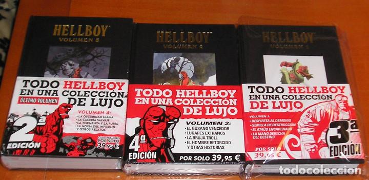 C&oacute;mics: HELLBOY. EDICI&Oacute;N INTEGRAL Completa 3 Vol&uacute;menes NORMA EDITORIAL - Foto 1