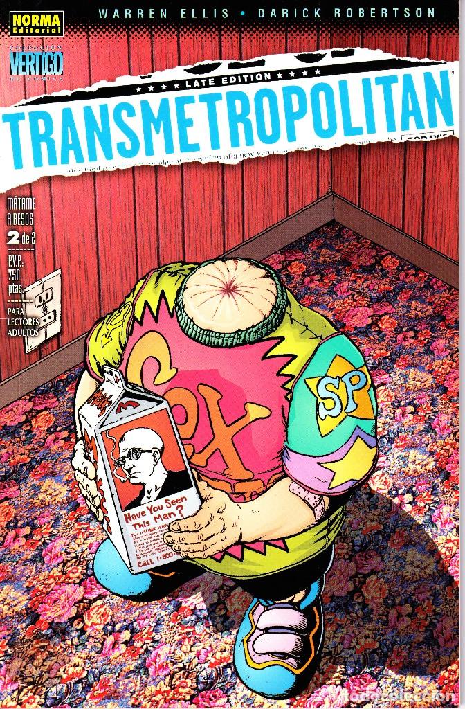 C&oacute;mics: TRANSMETROPOLITAN: MATAME A BESOS 1 Y 2 DE 2. VERTIGO - NORMA - Foto 2
