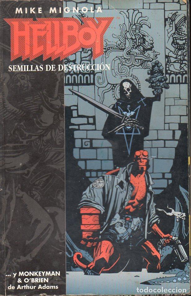 C&oacute;mics: HELLBOY SEMILLAS DE DESTRUCCI&Oacute;N N&Uacute;MS. 1 A 4 RETAPADOS - Foto 1