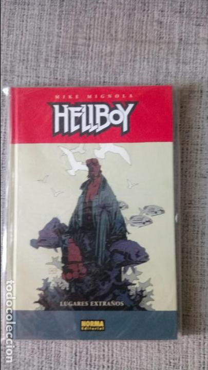 C&oacute;mics: HELLBOY LUGARES EXTRA&Ntilde;OS TAPA DURA NORMA EDITORIAL - Foto 1