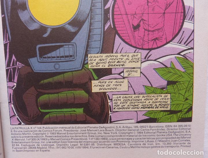 C&oacute;mics: Comic Patrulla X,N&ordm; 144,Marvel Comics,Forum,1994 - Foto 4