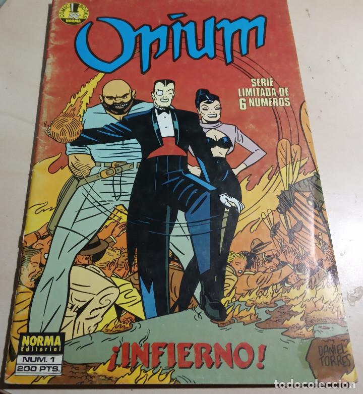 C&oacute;mics: OPIUM N&ordm; 1.&iexcl;INFIERNO!.COMIC BOOKS NORMA.1989. - Foto 1