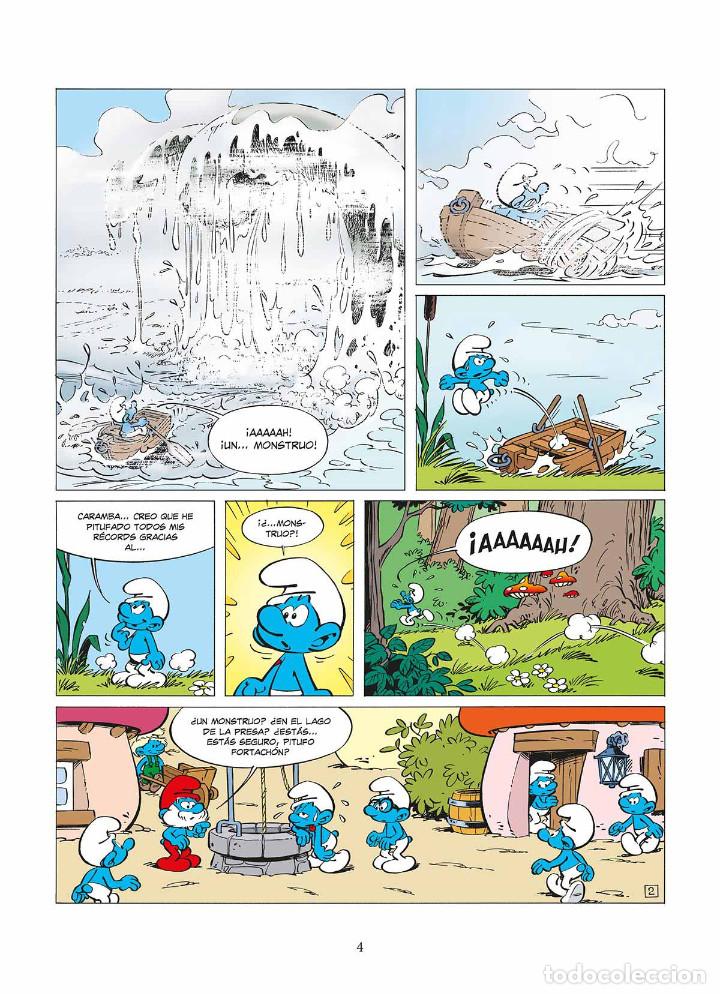 C&oacute;mics: C&oacute;mics. LOS PITUFOS 37. LOS PITUFOS Y EL DRAG&Oacute;N DEL LAGO - Peyo (Carton&eacute;) - Foto 3