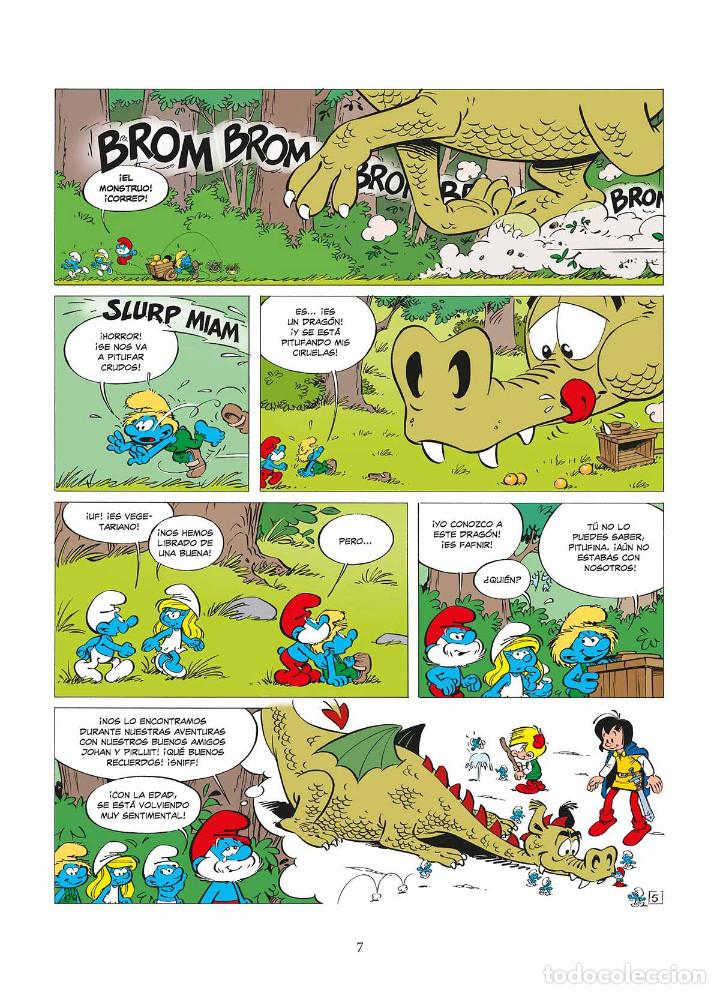 C&oacute;mics: C&oacute;mics. LOS PITUFOS 37. LOS PITUFOS Y EL DRAG&Oacute;N DEL LAGO - Peyo (Carton&eacute;) - Foto 6