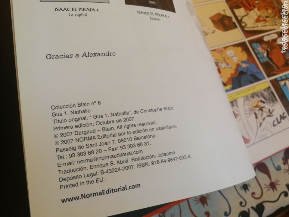 C&oacute;mics: GUS VOL 1: NATHALY.CHRISTOPHE BLAIN.NORMA EDITORIAL - Foto 4