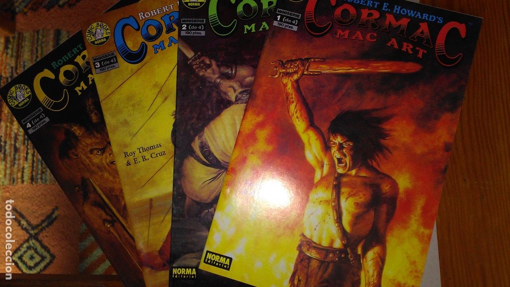 C&oacute;mics: * CORMAC : MAC ART * NORMA EDITORIAL 1990 * COMIC BOOKS COMPLETA 4 N&ordm; IMPECABLES * - Foto 1