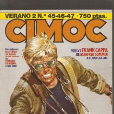 Cómics: CIMOC - VERANO 2 - CONTIENE Nº 45 - 46 Y 47 - TOMO - RETAPADO - NORMA -