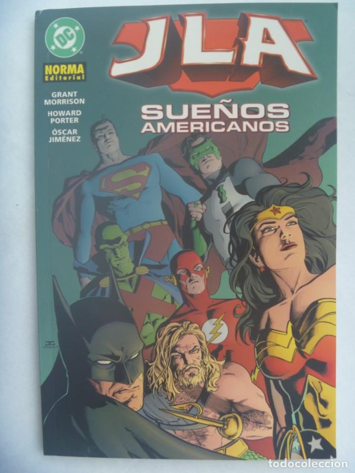 C&oacute;mics: ALBUM DE JLA , SUE&Ntilde;OS AMERICANOS. DE DC, NORMA EDITORIAL. - Foto 1