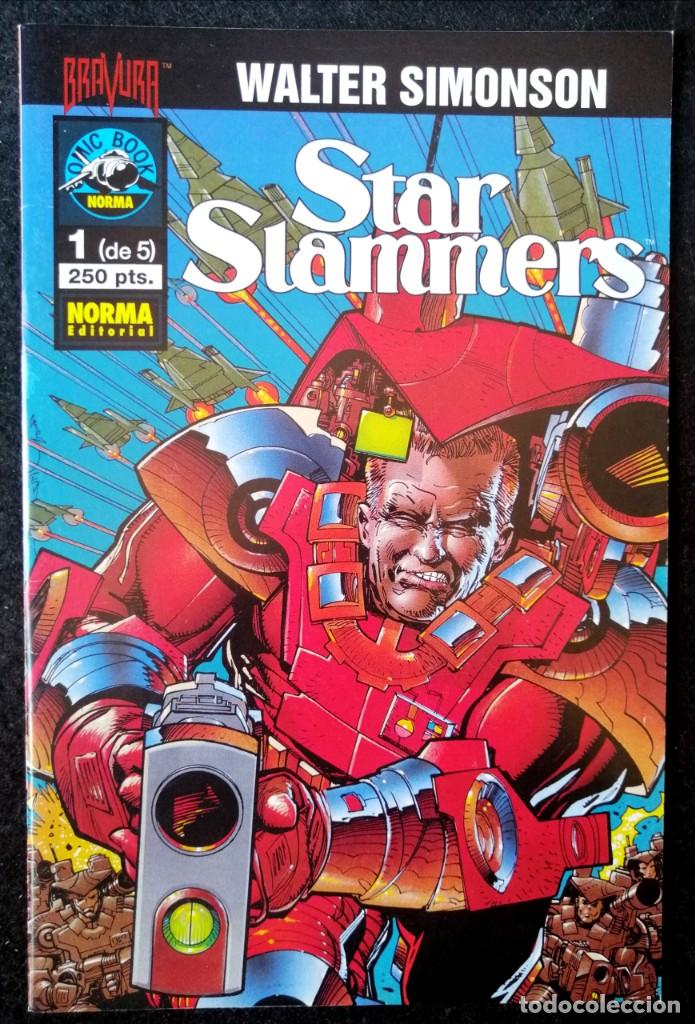 C&oacute;mics: STAR SLAMMERS. N&ordm; 1 DE 5. WALTER SIMONSON.. NORMA EDITORIAL. 1995 COMO NUEVO - Foto 1