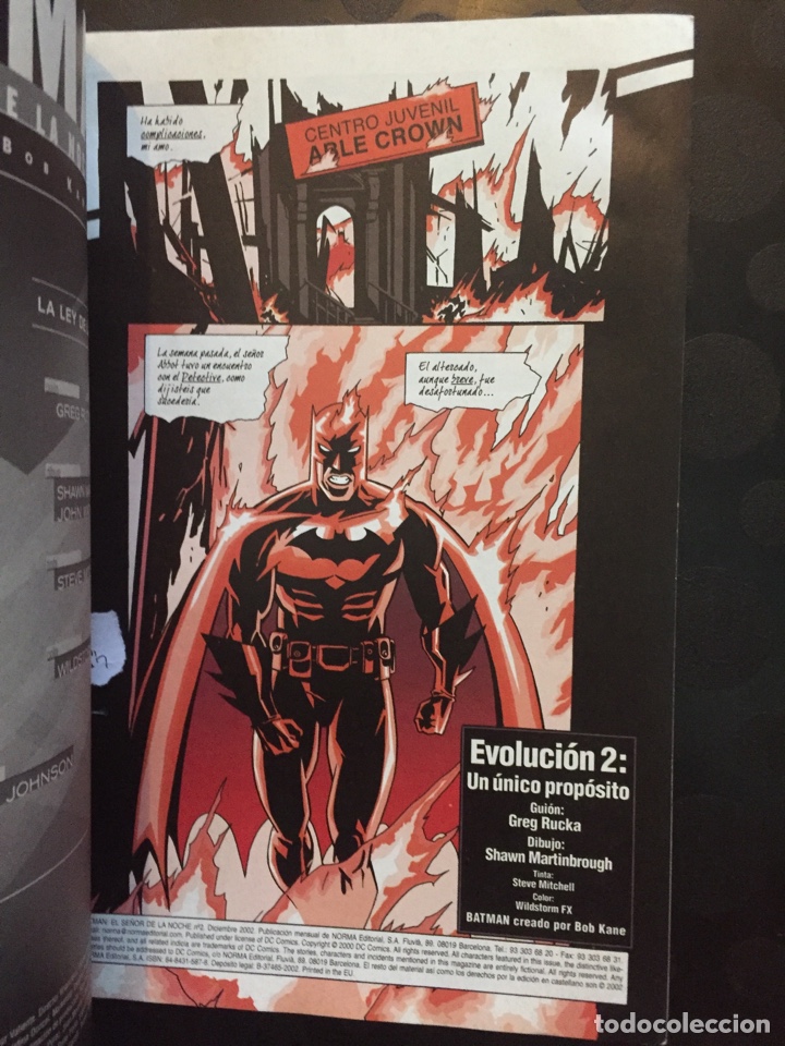 C&oacute;mics: BATMAN : EL SE&Ntilde;OR DE LA NOCHE N.2 de GREG RUCKA DC C&Oacute;MICS ( 2002/2004 ). - Foto 3