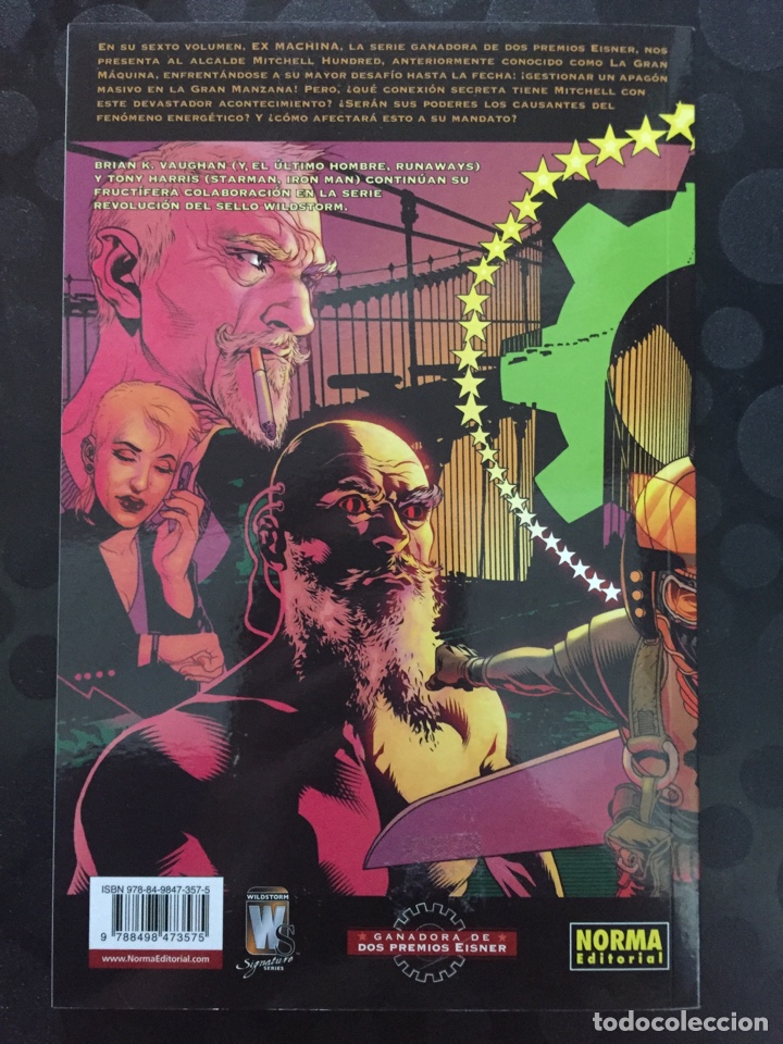 C&oacute;mics: EX MACHINA N.6 APAG&Oacute;N WILDSTORM 2 PREMIOS EISNER ( 2006/2011 ). - Foto 2