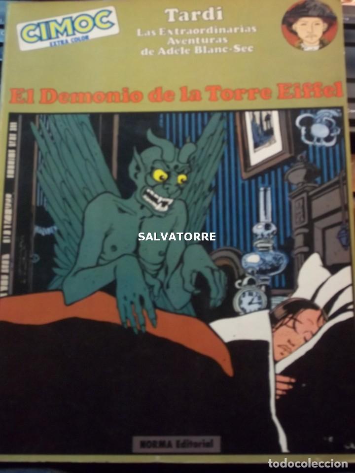 C&oacute;mics: CIMOC.TARDI. ADELE BLANE SEC. EL DEMONIO DE LA TORRE EIFFEL.NORMA EDITORIAL.1981 - Foto 1