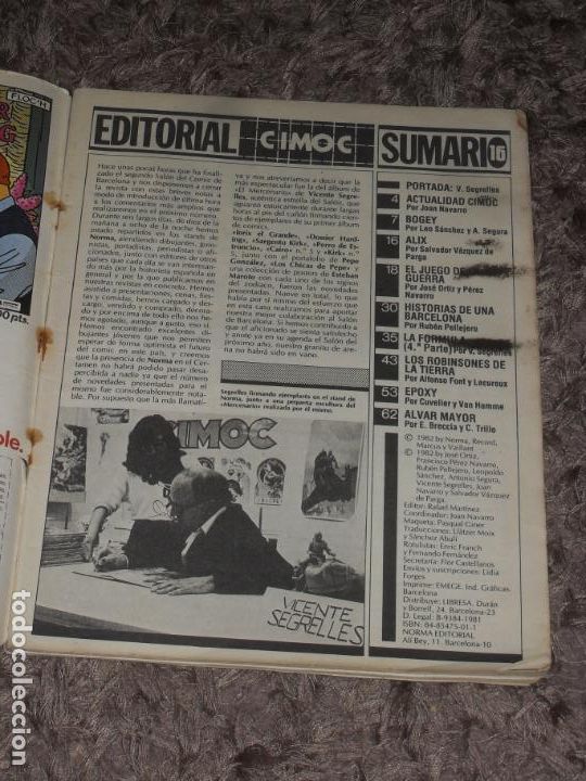 C&oacute;mics: CIMOC N&ordm; 6. NUEVA EPOCA. NORMA COMICS. MADE IN SPAIN - Foto 2