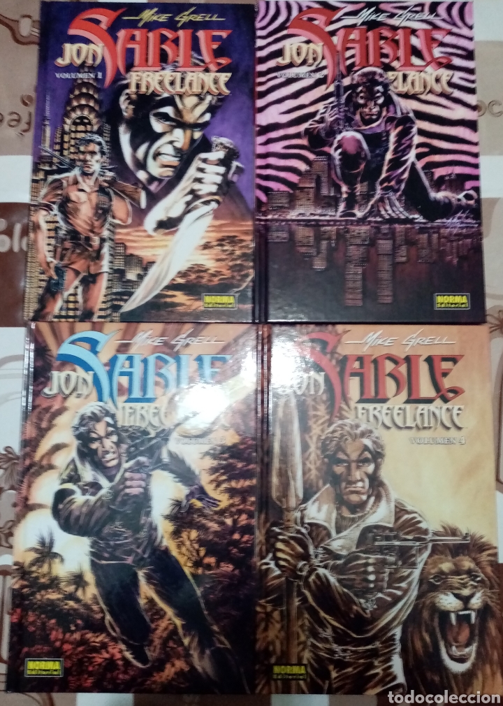 C&oacute;mics: John sable freelance: coleccion completa en 4 tomos: mike grell: norma - Foto 1