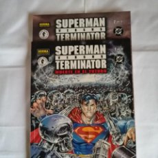 Comics : SUPERMAN VERSUS TERMINATOR MUERTE EN EL FUTURO COMPLETA 2 NUMS,. Lote 240587975