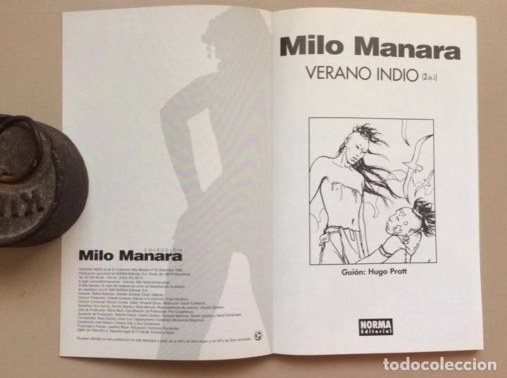 C&oacute;mics: COLECCION MILO MANARA N&uacute;mero 10 VERANO INDIO (2 de 3) - Foto 2
