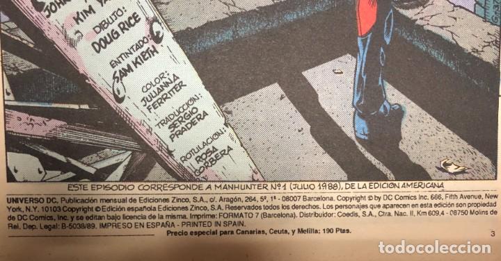 C&oacute;mics: MANHUNTER N&ordm;5. EDICIONES ZINCO. UNIVERSO DC. 1989 - Foto 3