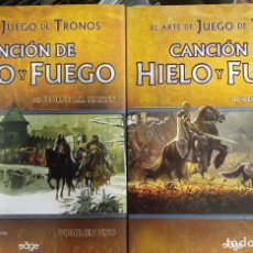 Cómics: EL ARTE DE JUEGO DE TRONOS: CANCION DE HIELO Y FUEGO 2 TOMOS. TAPA DURA. 400 ILUSTRACIONES APROXIMAD. Lote 275931873