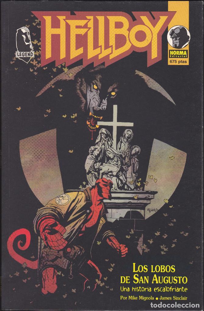 C&oacute;mics: HELLBOY - LOS LOBOS DE SAN AUGUSTO - MIKE MIGNOLA 1996 - NORMA EDITORIAL - - Foto 1