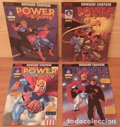 C&oacute;mics: POWER & GLORY - COLECCI&Oacute;N COMPLETA 4 NUMEROS HOWARD CHAYKIN - NORMA, EXCENTE ESTADO - Foto 1