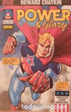 C&oacute;mics: POWER & GLORY - COLECCI&Oacute;N COMPLETA 4 NUMEROS HOWARD CHAYKIN - NORMA, EXCENTE ESTADO - Foto 4