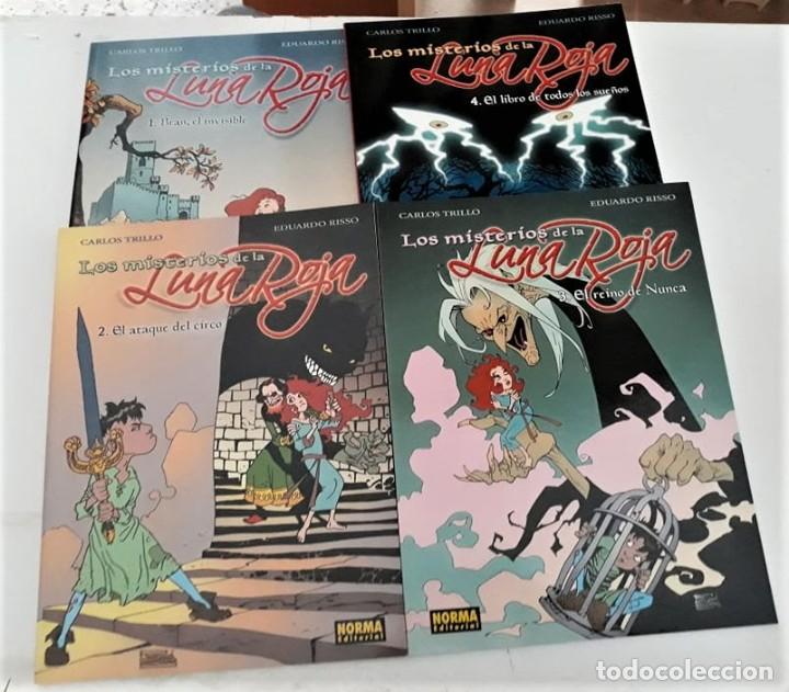 C&oacute;mics: LOS MISTERIOS DE LA LUNA ROJA - TOMOS 1 AL 4 (OBRA COMPLETA) - TRILLO / RISSO - Foto 1