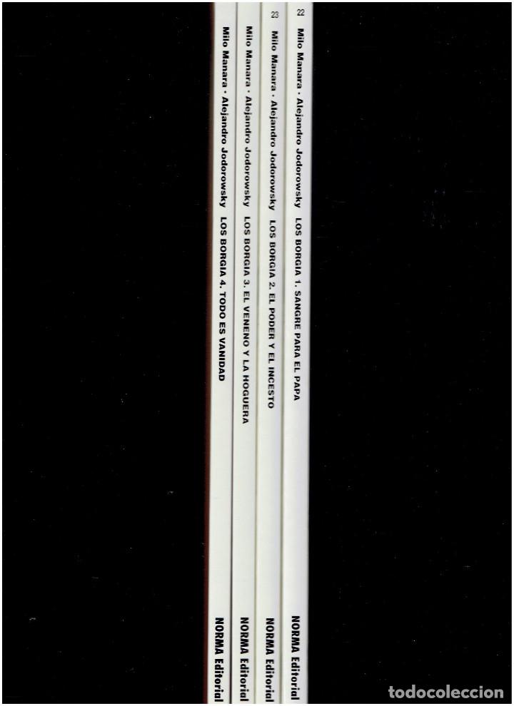 C&oacute;mics: * LOS BORGIA * Jodorowsky & Manara * COMPLETA 4 TOMOS * Norma Editorial 2005/2011 * - Foto 5