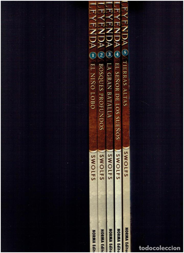 C&oacute;mics: * LEYENDA * SWOLFS * 5 TOMOS COMPLETA * NORMA 2005/2016 * - Foto 4