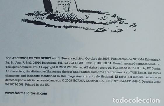 C&oacute;mics: LOS ARCHIVOS DE SPIRIT DE WILL EISNER - NUMEROS 1 2 3 4 - NORMA EDITORIAL - Foto 7