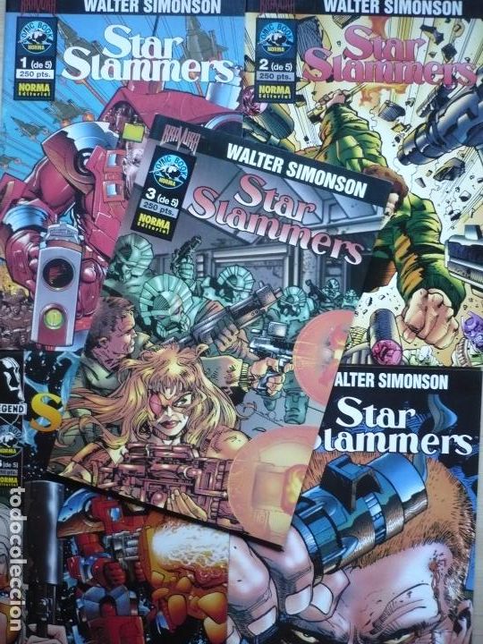 C&oacute;mics: Star Slammers. Walter Simonson. Completa, 5 n&uacute;meros, Norma Editorial. - Foto 6
