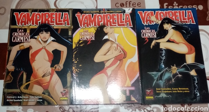C&oacute;mics: Vampirella: las cr&oacute;nicas carmes&iacute;: completa en 3 tomos: made in hell: norma - Foto 1