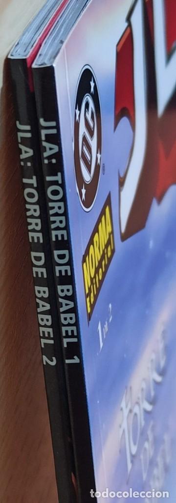 C&oacute;mics: JLA LA TORRE DE BABEL - COLECCI&Oacute;N COMPLETA 2 TOMOS - NORMA EDITORIAL DE KIOSKO. - Foto 3