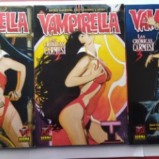 Comics : PRES - VAMPIRELLA LAS CRÓNICAS CARMESÍ COMPLETA 1 A 3 - NUEVO O COMO NUEVO - 2005 NORMA. Lote 318158493